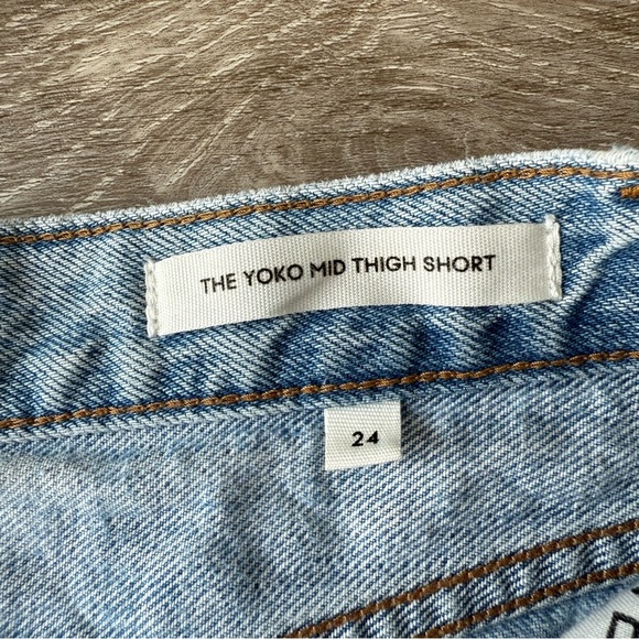 Denim Forum The Yoko Hi-rise Mid-thigh Denim Short - Picture 11 of 15